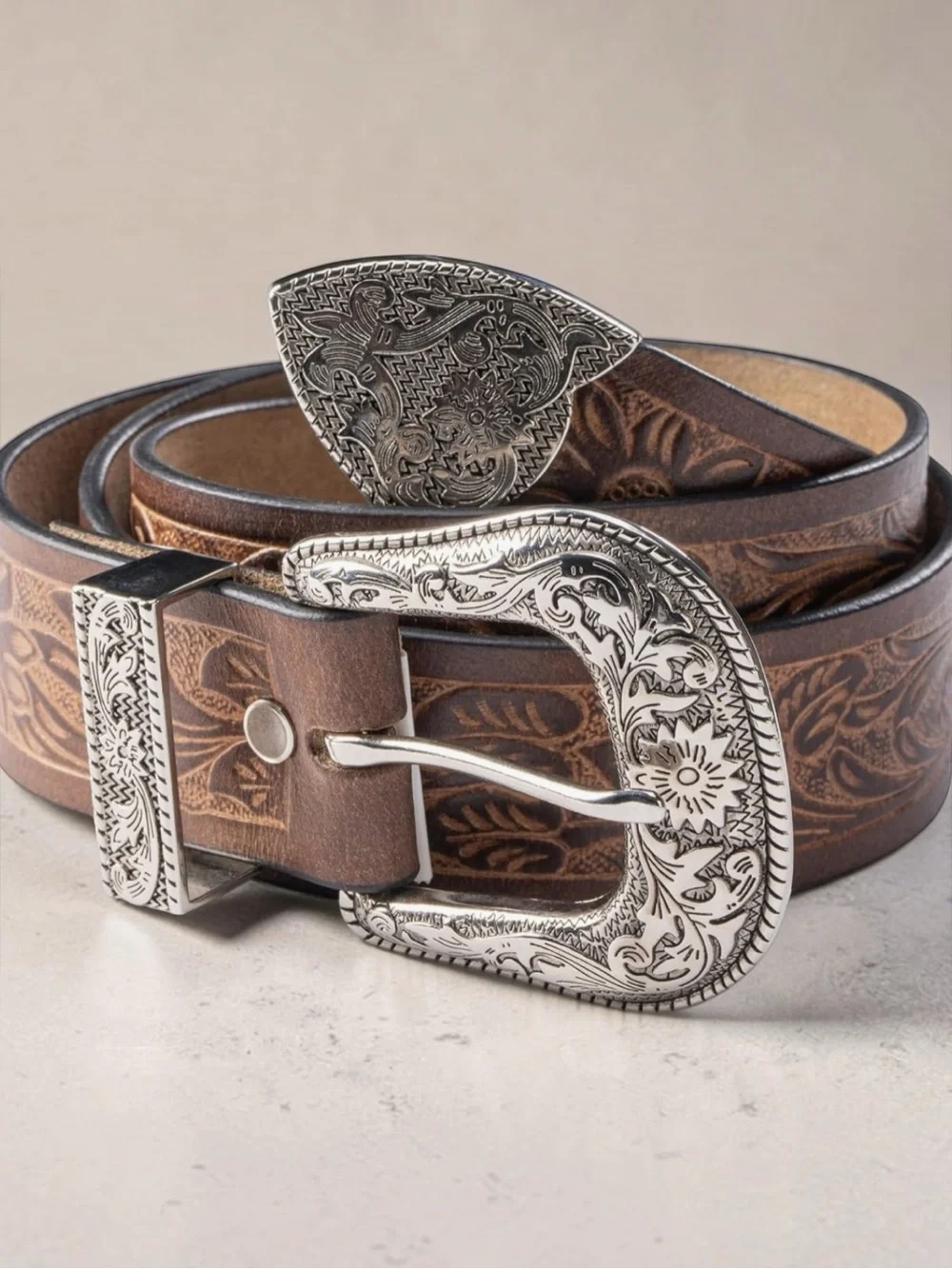 ANGUS STOKE   Genuine Buffalo Leather Belt NWOT   (Size 40-42 / 120cm)